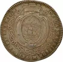 France Mayors of Nantes, Jean Baptiste Gellée - Silver Token, 1st Mandate - 1756