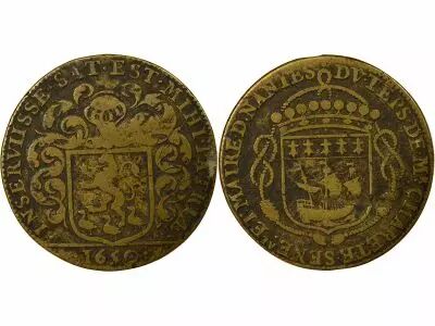 France Mayors of Nantes, Jean Charette - Brass Token -1650