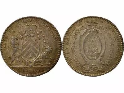 France Mayors of Nantes, Jean Jacques Berrouette - Silver Token - 1782 / 1783