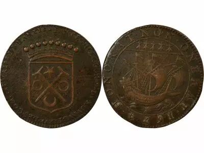 France Mayors of Nantes, Jean R�gnier - Copper Token -1674