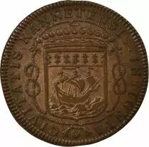 France Mayors of Nantes, Louis Macé - Copper Token -1663