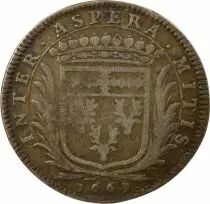France Mayors of Nantes, Louis Macé - Silver Token -1663