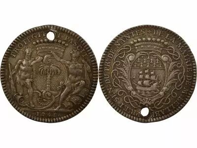 France Mayors of Nantes, Mathurin Bellabre - Silver Token - 1748
