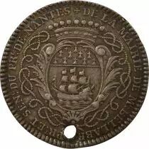 France Mayors of Nantes, Mathurin Bellabre - Silver Token - 1748
