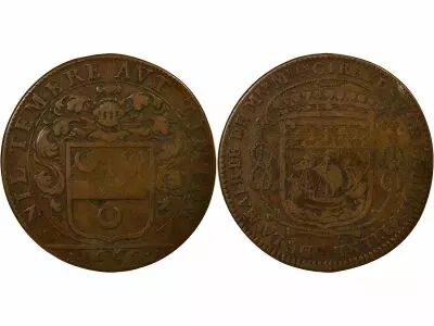 France Mayors of Nantes, Mathurin Giraud - Copper Token -1665
