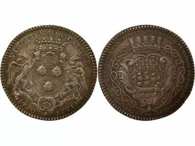 France Mayors of Nantes, Philippe Vincent Roger - Silver Token - 1770 / 1771