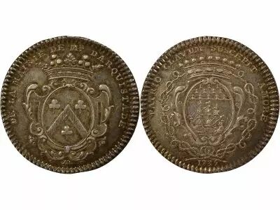 France Mayors of Nantes, Ren� Darquistade - Silver Token, 1st Mandate - 1735