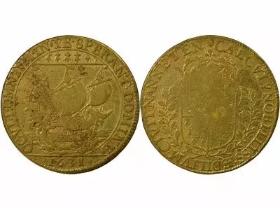 France Mayors of Nantes, Ren� de la Tullaye - Brass Token -1631