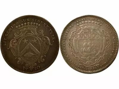France Mayors of Nantes, Ren� Le Ray - Silver Token - 1730