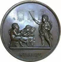 France M&eacute;daille 1815 (1836) France - M&eacute;daille Soci&eacute;t&eacute; Enseignement Mutuel - Joseph-Fran&ccedil;ois Domard