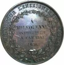 France M&eacute;daille 1815 (1836) France - M&eacute;daille Soci&eacute;t&eacute; Enseignement Mutuel - Joseph-Fran&ccedil;ois Domard