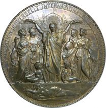 France Médaille 1878 France - Exposition universelle ? Palais du Trocadéro - Eugène André Oudiné