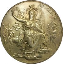 France Médaille Bronze 1885 France - Exposition universelle d\'Anvers - Jules-Clément Chaplain