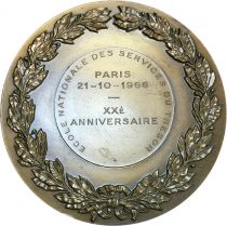 France Médaille Bronze 1966 France - Ecole des services du Trésor - Paris - Pierre Turin