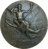 France M&eacute;daille Bronze France - Exposition Universelle 1900 Paris - Jules-Cl&eacute;ment Chaplain