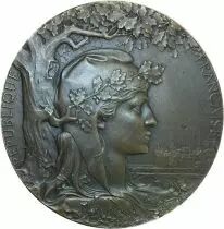 France M&eacute;daille Bronze France - Exposition Universelle 1900 Paris - Jules-Cl&eacute;ment Chaplain