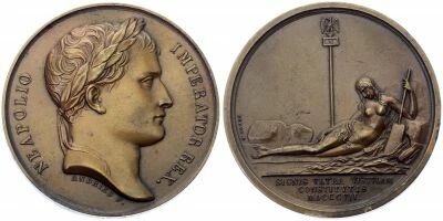 France M�daille Bronze Napol�on Ier (Neapolio) Imperator Rex - Signis Ultra Vistulam Constitutis 1807