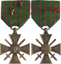 France Médaille Militaire Croix de Guerre  - 1914-1918- Première Guerre Mondiale - 2 étoiles