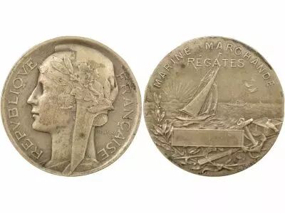 France Merchant Navy, Regattas - Silver Medal, Morlon / Marey