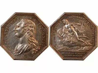 France Mines and Foundries of Burgundy, Louis XVI - Silver Token - Rare