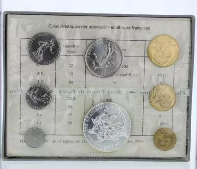 France Monnaie de Paris - Uncirculated set 1970