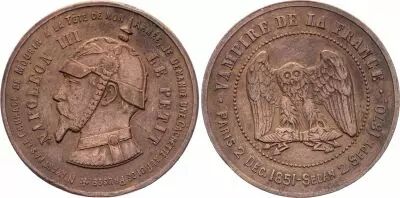 France Monnaie Satirique Napol�on III - Sedan 1870