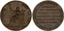 France Monneron 2 sols Liberty - 1791 - French Revolution