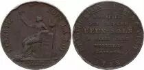 France Monneron de 2 sols &agrave; la Libert&eacute; - 1792 A Paris - R&eacute;volution fran&ccedil;aise