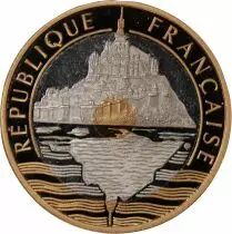 France MONT SAINT MICHEL - 20 FRANCS OR ARGENT 1992 \ Frappe BE\ 