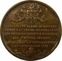 France Monument au Bailly de Suffren - M&eacute;daille Bronze - 1866