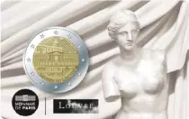 France Museum of Louvre - The Venus of Milo - 2 Euros Commemo. BU 2025 - Coincard