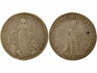 France Nantes, Ch. of Accounts of Brittany, Louis XIV - Silver Token - 1645
