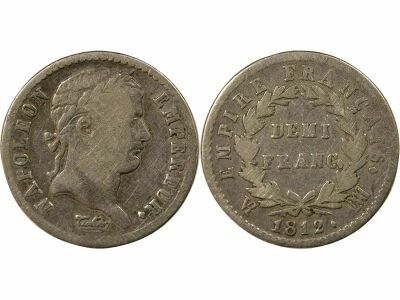 France Napol�on I - 1/2 Franc Argent, Empire - 1812 MA Marseille