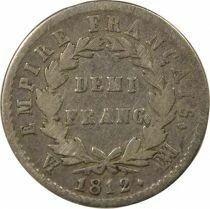 France Napoléon I - 1/2 Franc Argent, Empire - 1812 MA Marseille