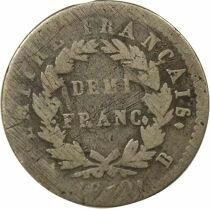 France Napoleon I - 1/2 Silver Franc, Empire - 1810 B Rouen