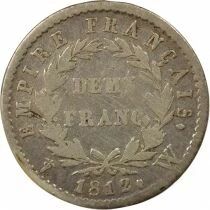 France Napoleon I - 1/2 Silver Franc, Empire - 1812 W Lille
