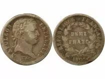 France Napoleon I - 1/2 Silver Franc, Laureate Head, Republic - 1808 A Paris