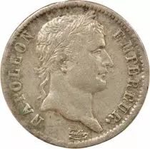 France Napoléon I - 1 Franc Argent, Tête laurée, République - 1808  W Lille
