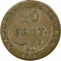 France Napoleon I - 10 Centimes with Crowned N - 1808 I Limoges