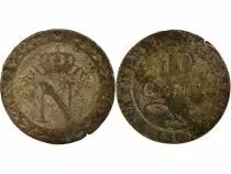 France Napoleon I - 10 Centimes with Crowned N - 1809 I Limoges