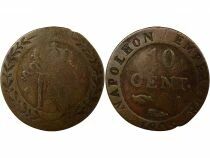 France Napoleon I - 10 Centimes with Crowned N - 1809 I Limoges