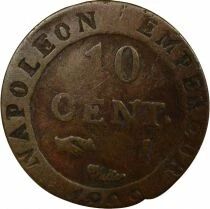 France Napoleon I - 10 Centimes with Crowned N - 1809 I Limoges