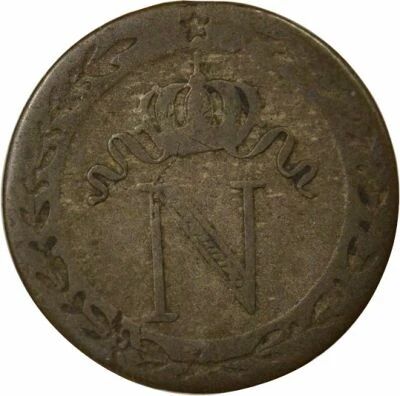 France Napoleon I - 10 Centimes with Crowned N - 1809 M Toulouse