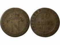 France Napoleon I - 10 Centimes with Crowned N - 1809 M Toulouse