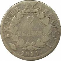 France Napoléon I - 2 Francs Argent, Empire - 1811 I Limoges