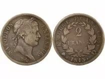 France Napol&eacute;on I - 2 Francs Argent, Empire - 1813 Q Perpignan