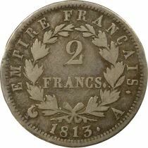 France Napoleon I - 2 Silver Francs, Empire - 1813 A Paris