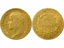 France Napoléon I - 20 Francs Or, Tête nue, Cal. Grég. - 1806 A Paris