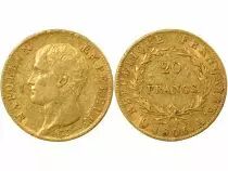 France Napoleon I - 20 Gold Francs, Bare Head, Greg. Cal. - 1806 A Paris