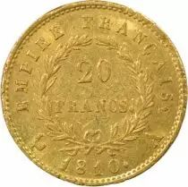 France Napoleon I - 20 Gold Francs, Empire - 1810 A Paris